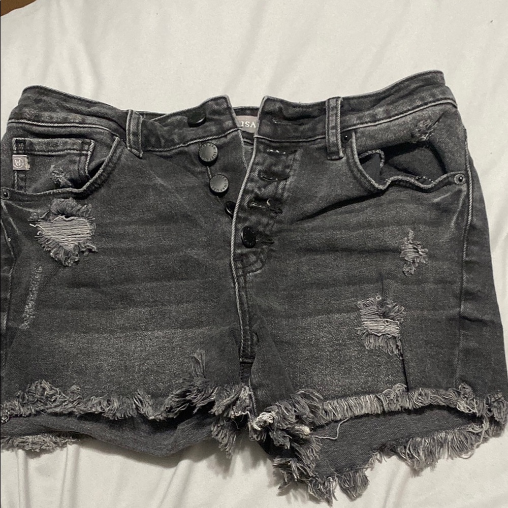 Just USA Charcoal Denim Shorts